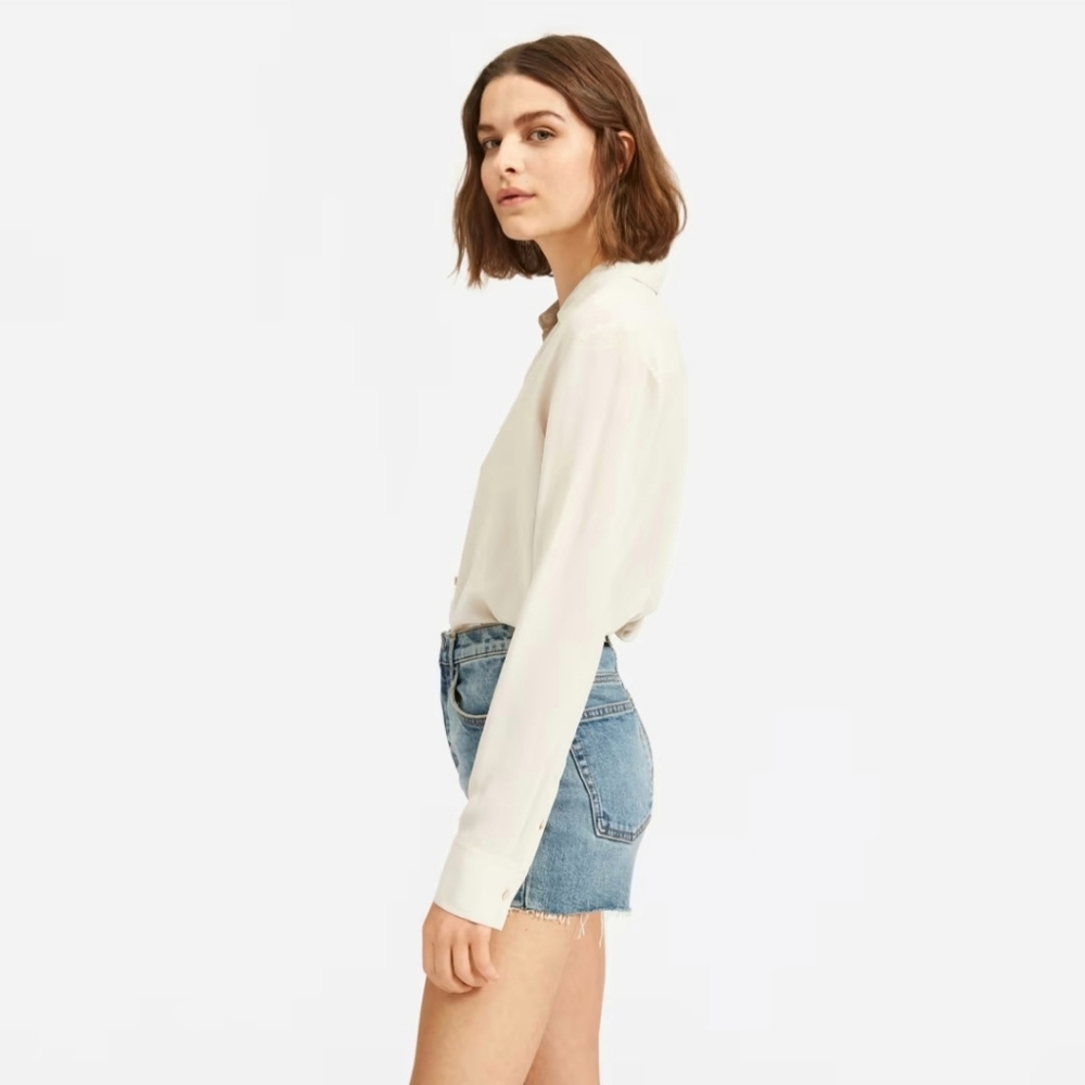 Everlane | The Cheeky High Waist Denim Cut Off Casual Summer Shorts Size 26